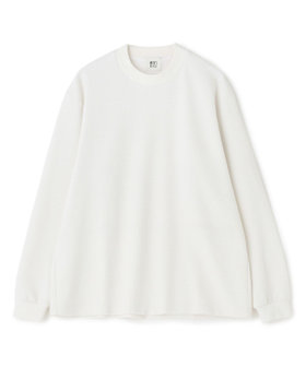 ウール混フクレジャカード モックネックロングTEE［ストレッチ］