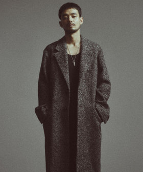 【BASED ON MEN'S BIGI HERITAGE】ヘリンボーン シングルチェスターコート