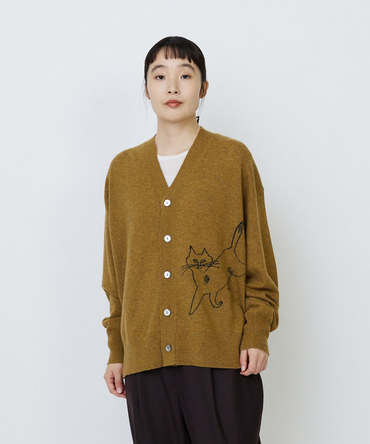 【EC限定・アーティストコラボ】LOISIR×TORANEKOBONBONインターシャニットカーディガン