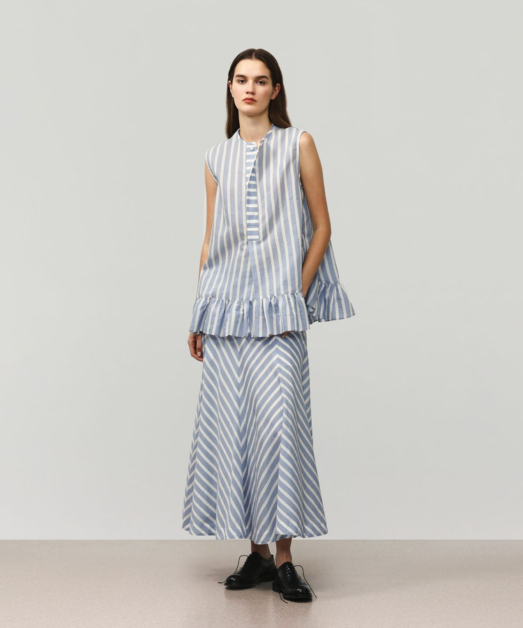 COTTON SILK BORDER SKIRT
