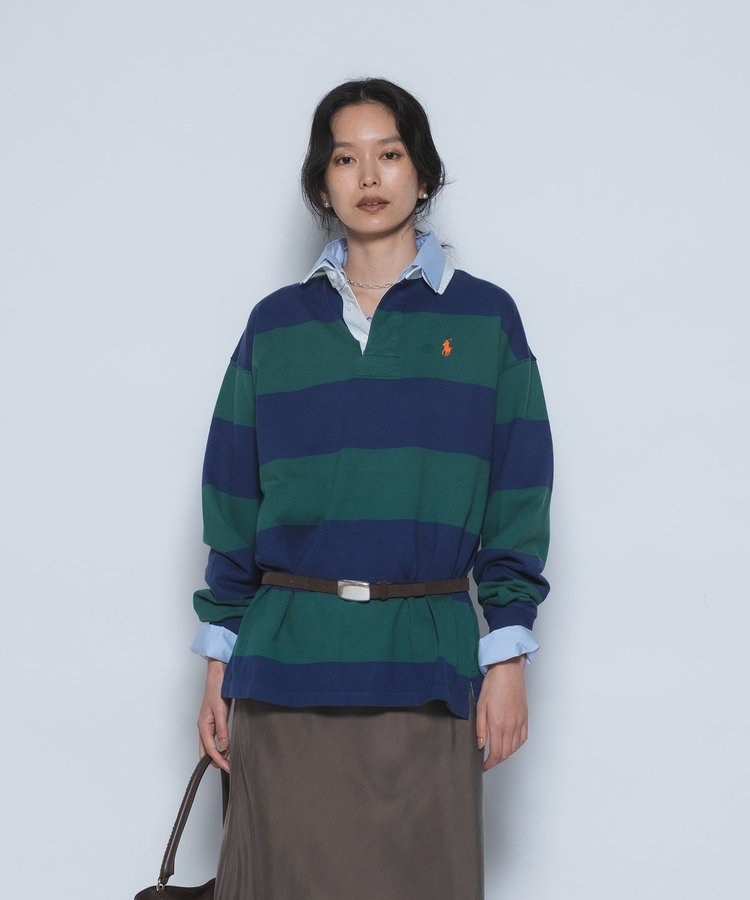 ＜POLO RALPH LAUREN/ポロ ラルフ ローレン＞ビッグフィットラグビーシャツ