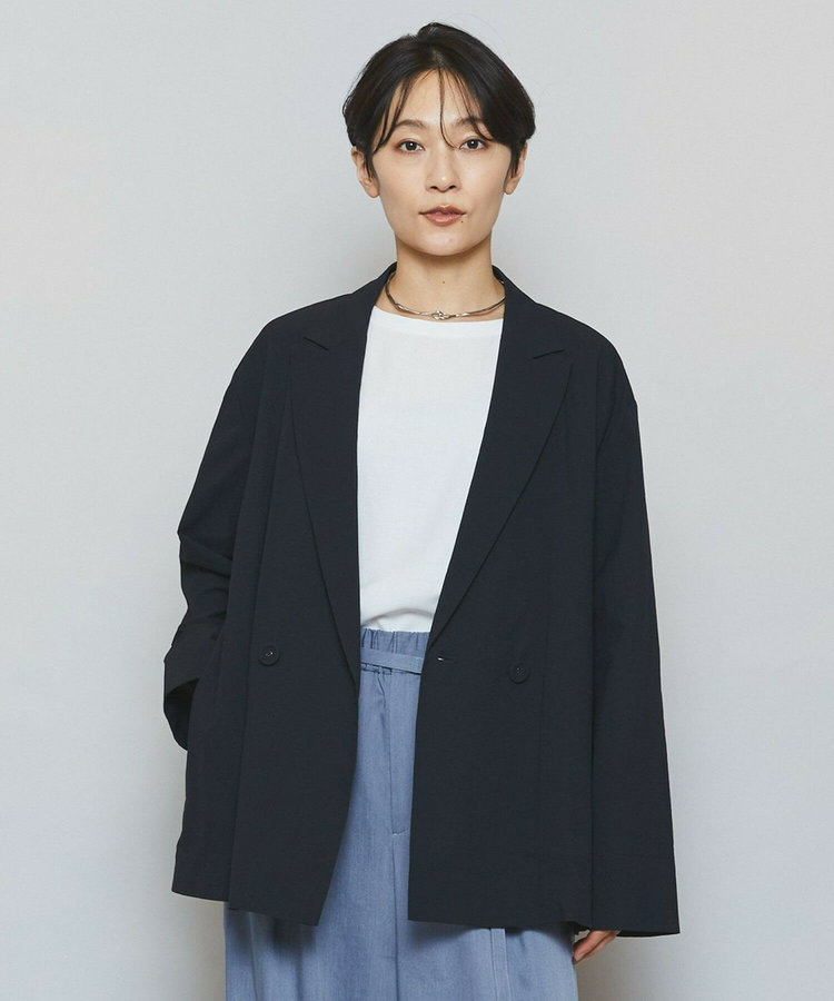 フルダルナイロンダブルブレストジャケット