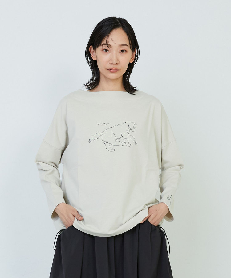 【杉本さなえさんコラボ】星座プリントロングスリーブＴシャツ