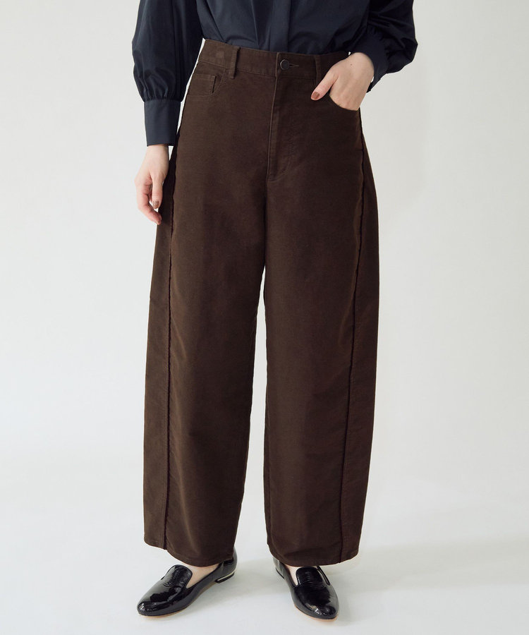 《スタイリスト若狭惠美さんコラボ》《WEB限定カラーあり》モールスキンストレッチパンツ