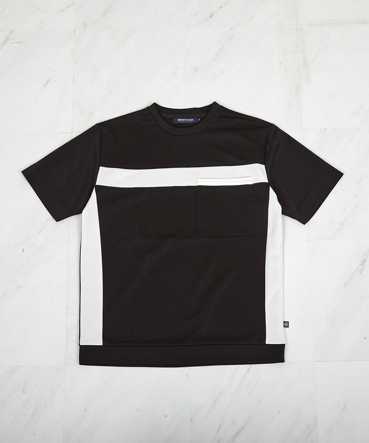 【接触冷感】キシリトールパネル切り替えポンチTシャツ