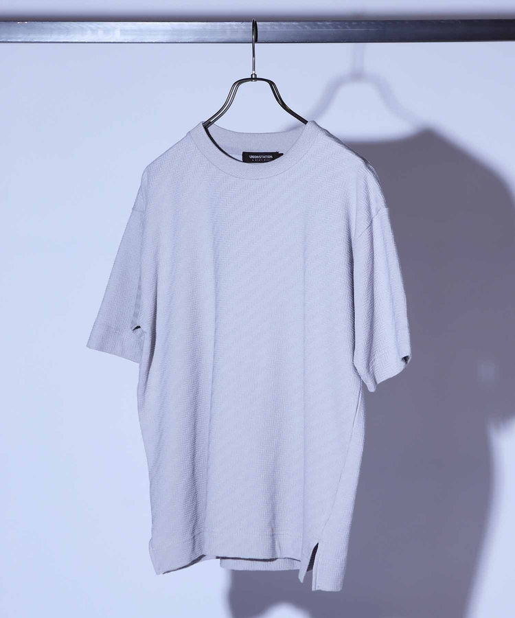 シェブロン柄リンクスジャガードTシャツ