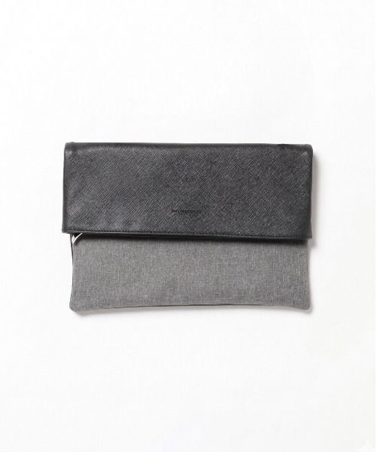 2WAYシンセティックレザークラッチバッグ