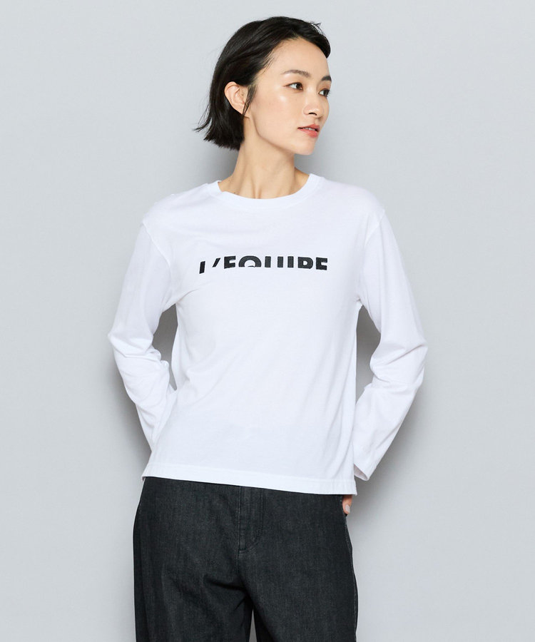 ハーフロゴ刺繍Tシャツ