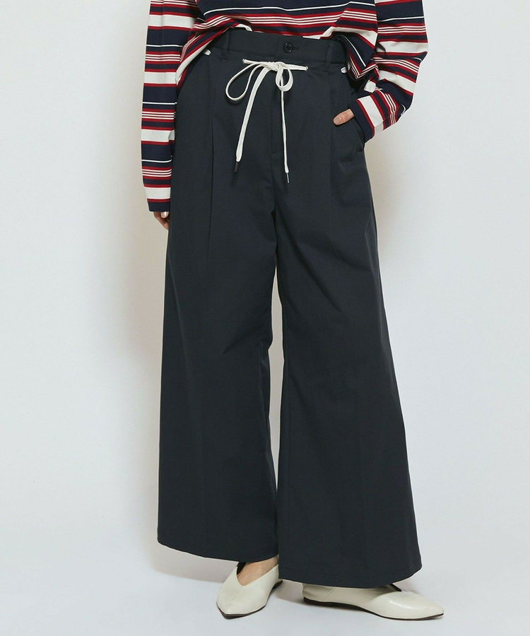 feerique ポリエステルツイルワイドチノパンツ［セットアップ可能］