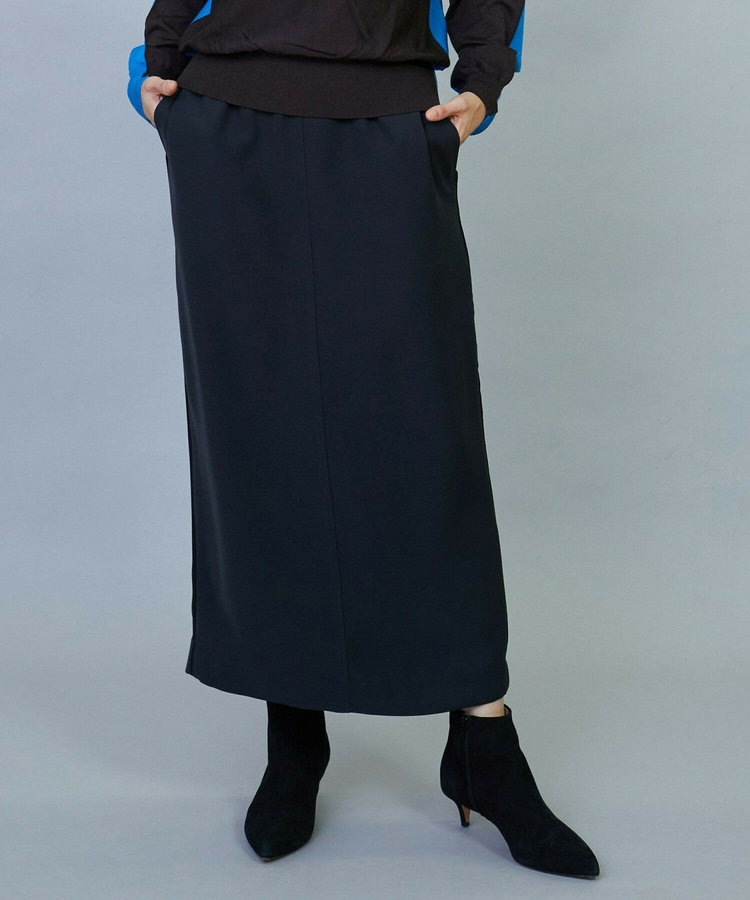 ［eclat 2024年10月号掲載商品］2WAYダブルクロス Iラインスカート