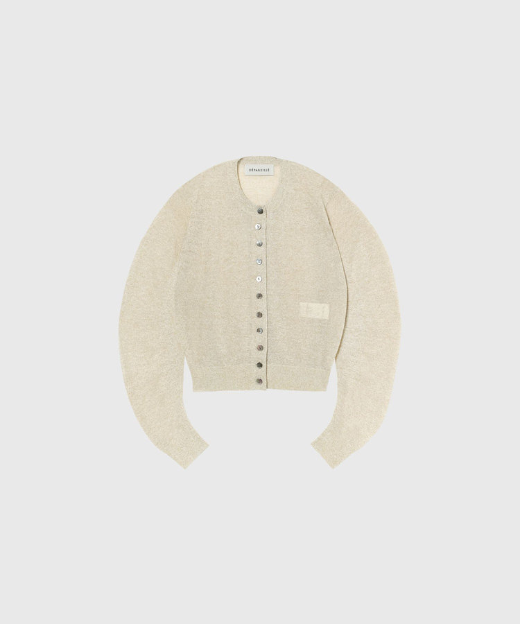 VISCOSE LAME CARDIGAN / ヴィスコースラメカーディガン
