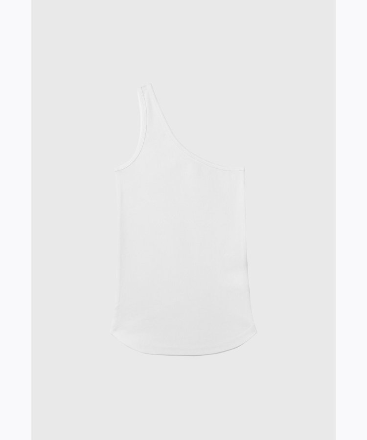 SPANDEX JERSEY ONE SHOULDER TOPS / スパンデックスジャージーワンショルダートップス