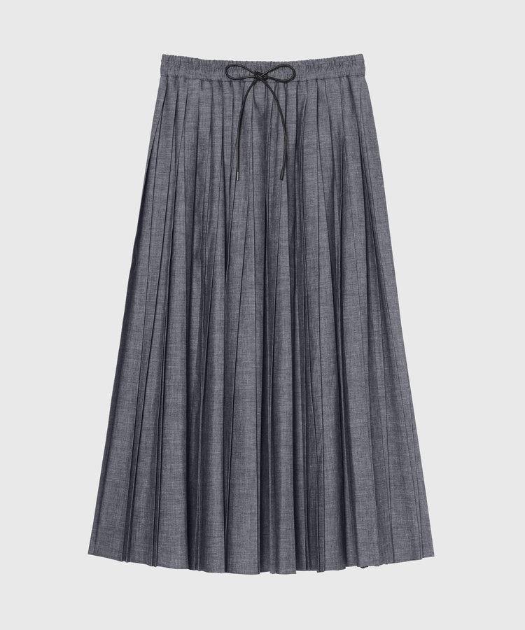 4.5OZ DENIM PLEATS SKIRT / 4.5OZ デニムプリーツスカート