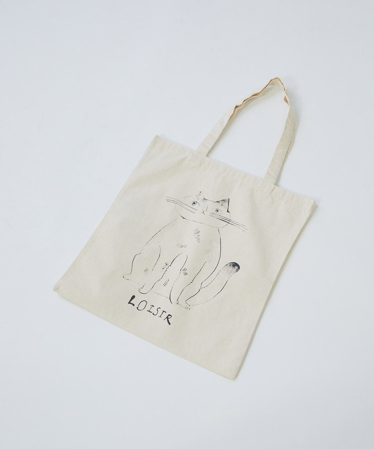 【アーティストコラボ】LOISIR×TORANEKOBONBONぽってりネコトートバッグ