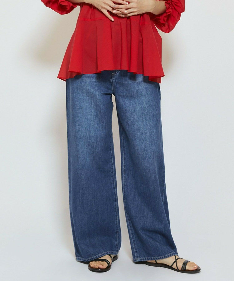 feerique ラインデニムパンツ
