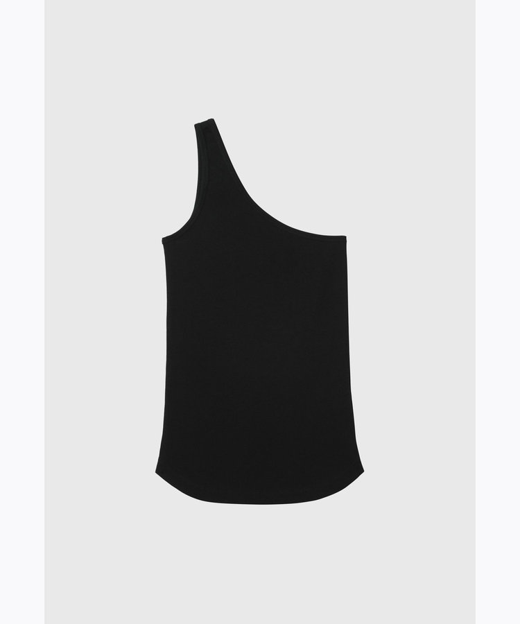 SPANDEX JERSEY ONE SHOULDER TOPS / スパンデックスジャージーワンショルダートップス