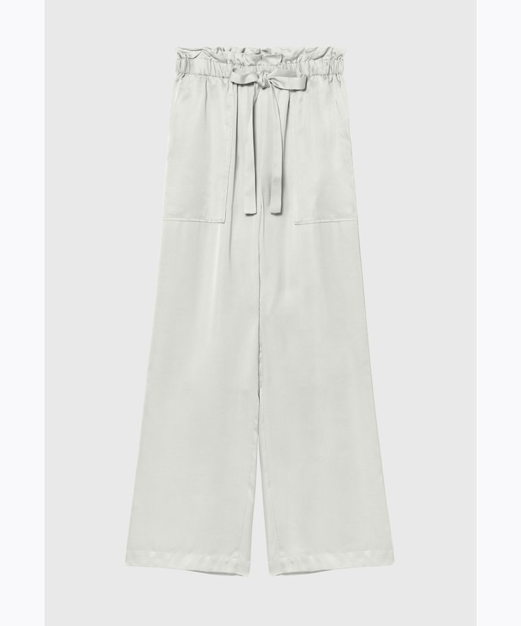 VISCOSE SATIN GATHER PANTS / ヴィスコースサテンギャザーパンツ