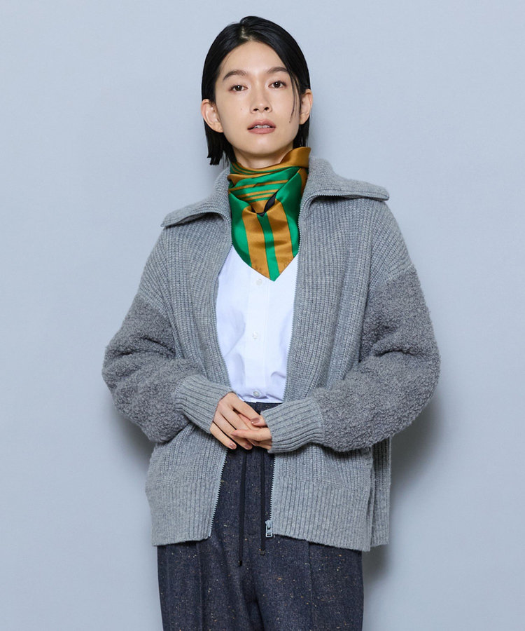 畦×ビッグループハイネックブルゾン