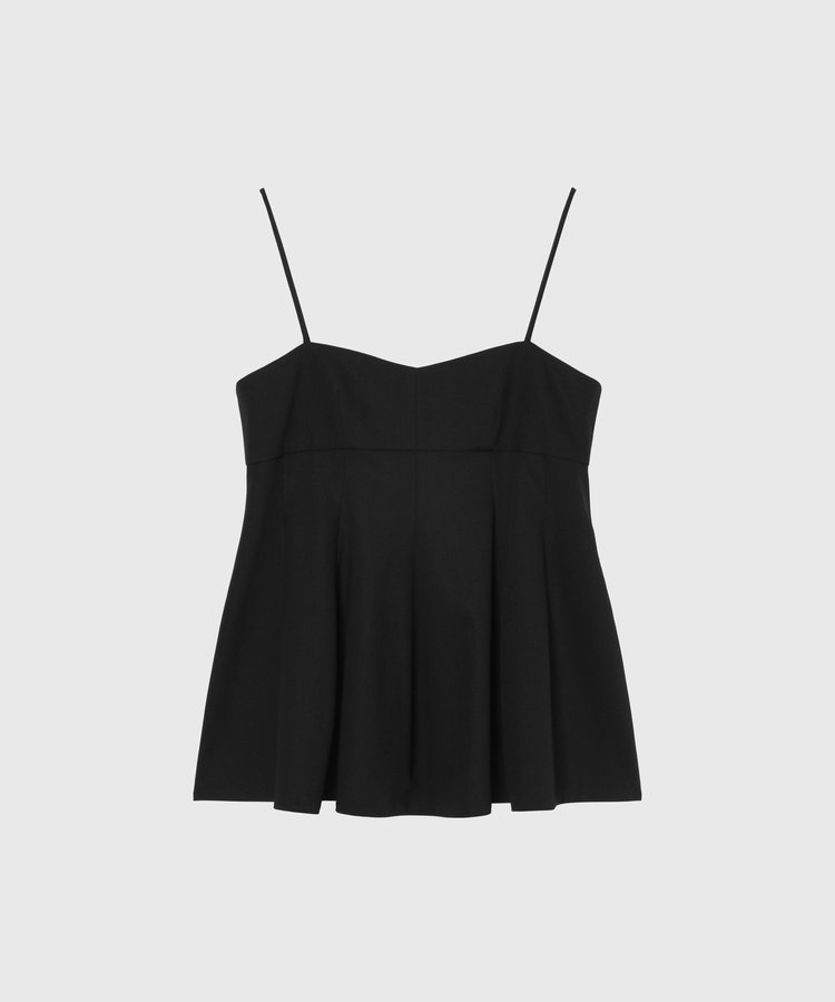 WOOL NYLON GABARDINE BUSTIER / ウールナイロンギャバジンビスチェ