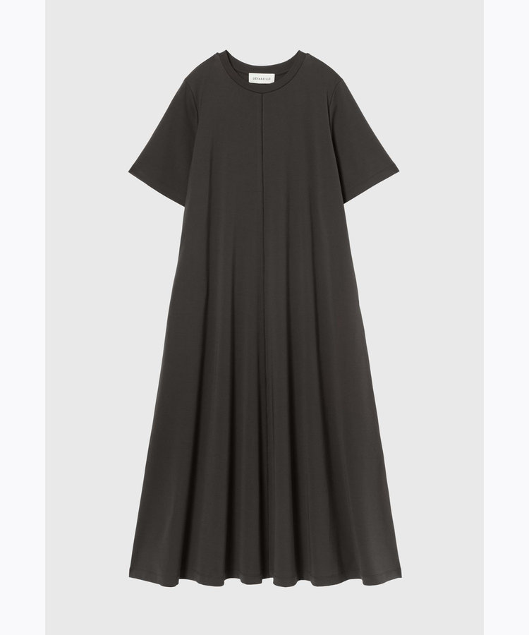 SMOOTH JERSEY SHORT SLEEVE DRESS / スムースジャージーショートスリーブドレス