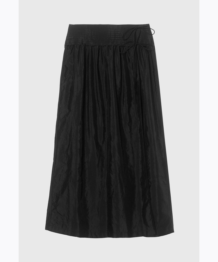 WASHER TAFFETA TUCK SKIRT / ワッシャータフタタックスカート