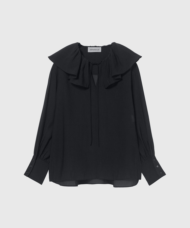 SILKY RUFFLE BLOUSE / シルキーラッフルブラウス