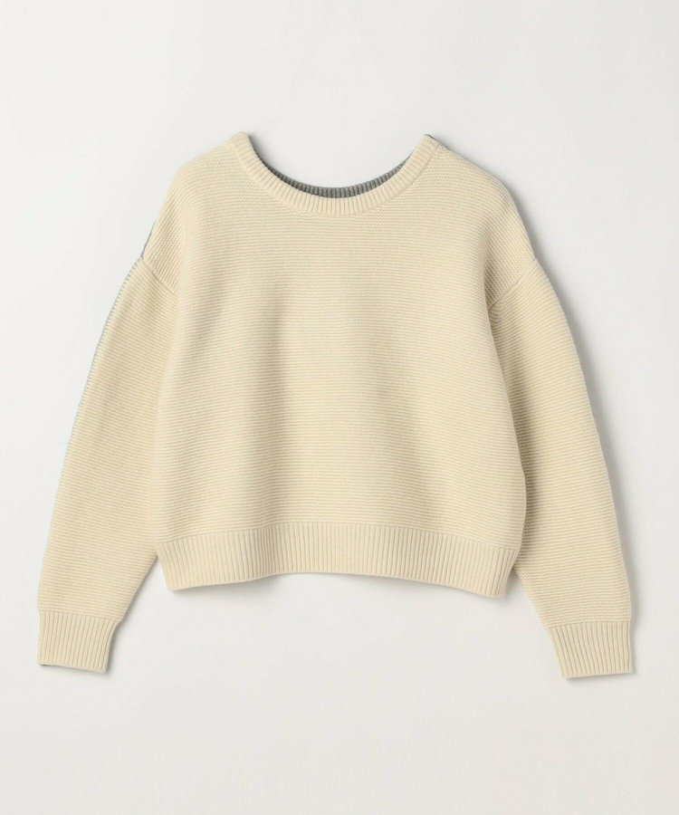 ANNUAL×MOGA　ウールカシミヤバイカラープルオーバー