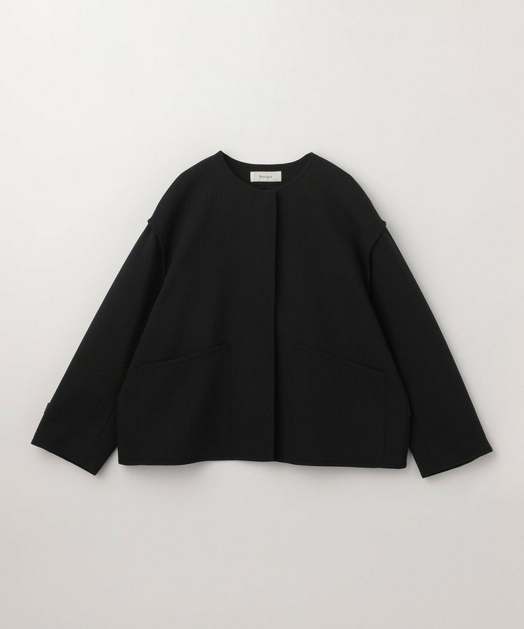 【大きいサイズ】キルトラーレノーカラージャケット