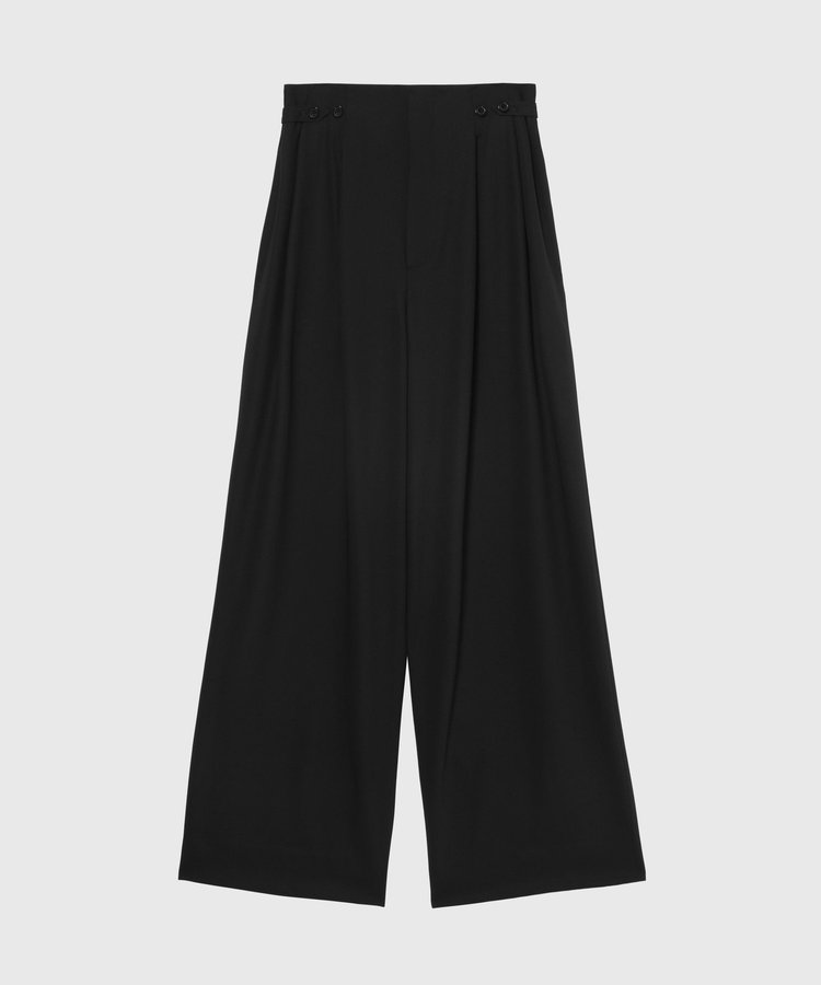 WOOL NYLON GABARDINE WAIST BELT PANTS / ウールナイロンギャバジンウエストベルトパンツ