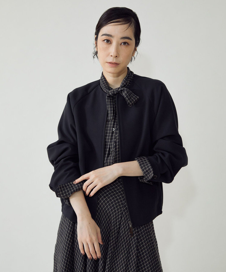 《スタイリスト若狭惠美さんコラボ》コンパクトダブルクロスジャケット