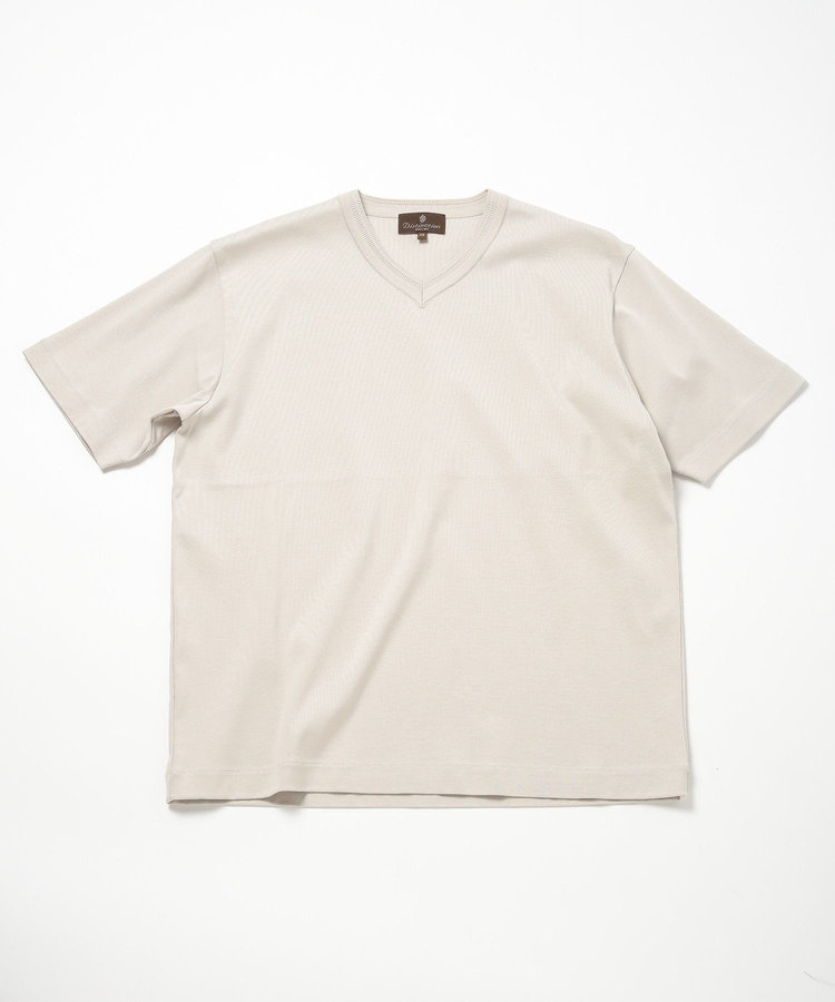 60/2マーセライズジャージVネックTEE