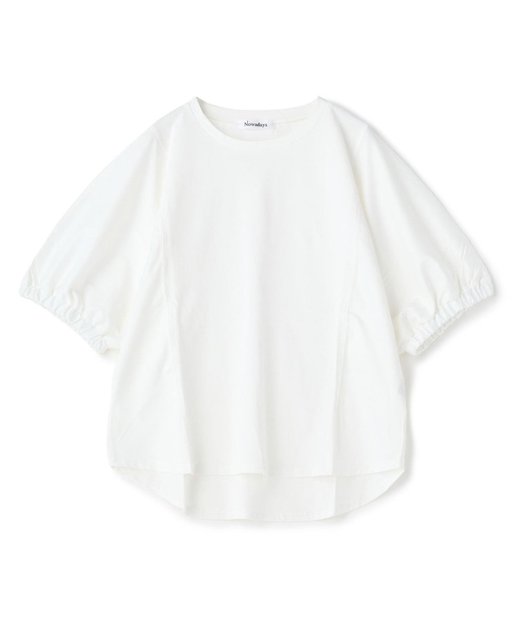 布帛ドッキングドルマンTシャツ