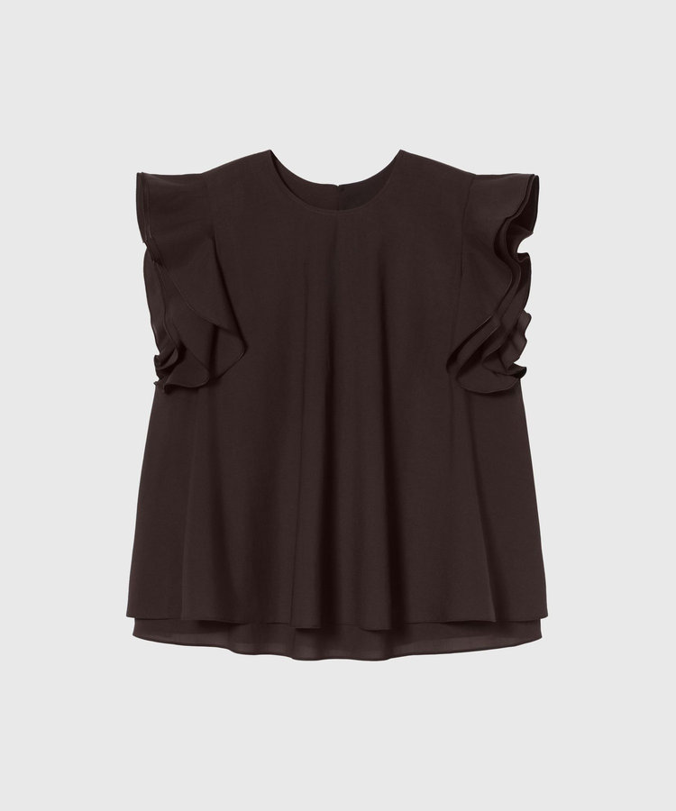 	RAYON LINEN SLEEVELESS BLOUSE / レーヨンリネンスリーブレスブラウス