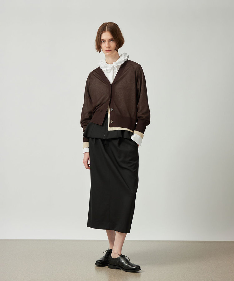 	SHEER LAME CARDIGAN / シアーラメカーディガン