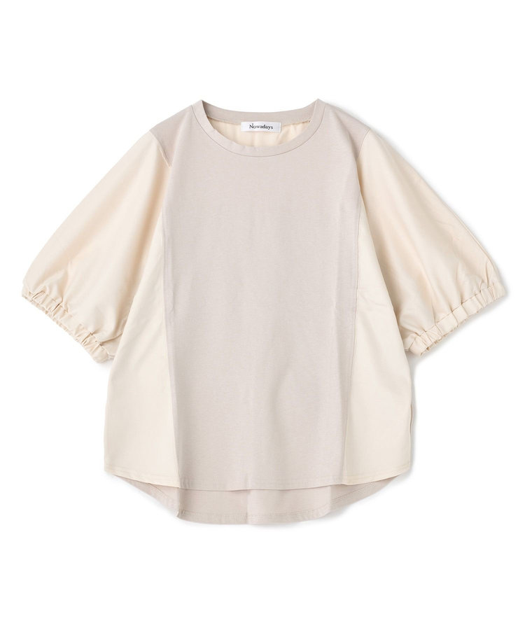 布帛ドッキングドルマンTシャツ