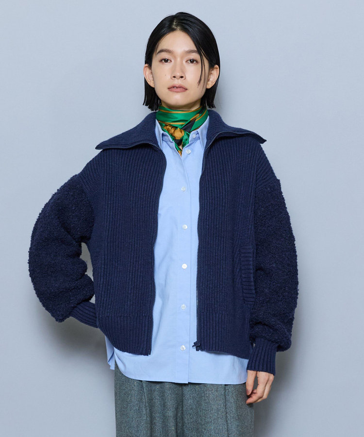 畦×ビッグループハイネックブルゾン