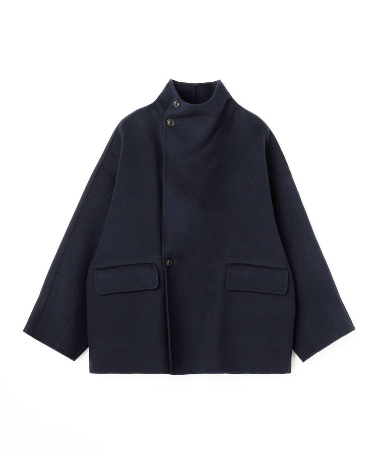 DOUBLE FACE BEAVER STAND COLLAR COAT / ダブルフェイスビーバースタンドカラーコート