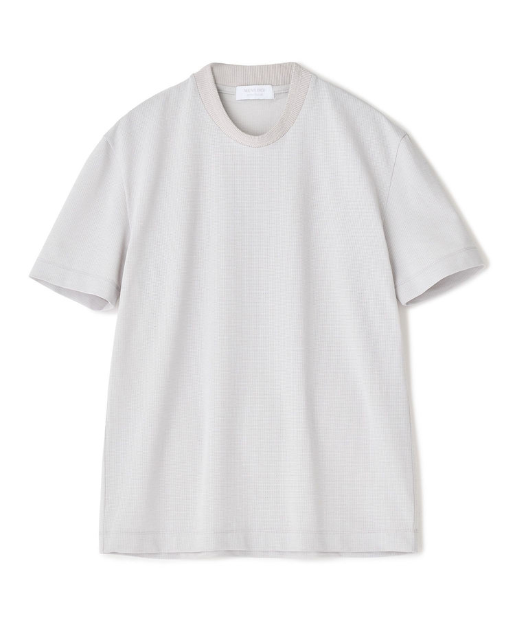 東レPrimeflex 麻調ドットメッシュ クルーネックTシャツ＜吸水速乾/通気性＞