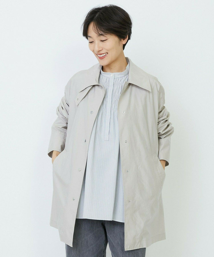feerique シルキータフタバルカラーコート