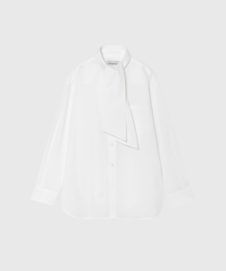 DOT DOBBY BOW SHIRT / ドットドビーボウシャツ