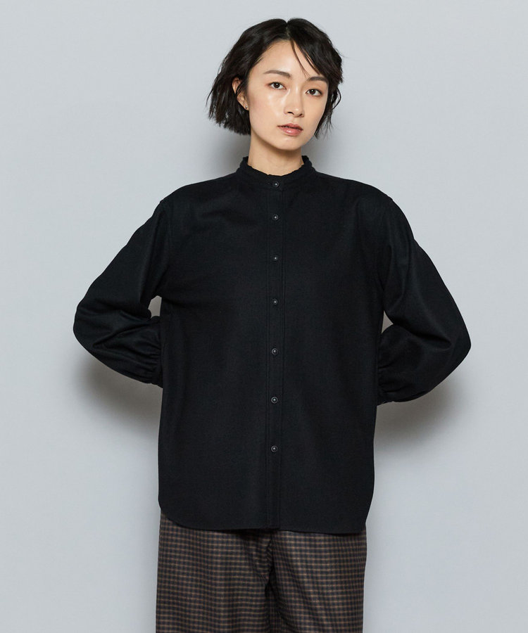 ミルドウールロングシャツ