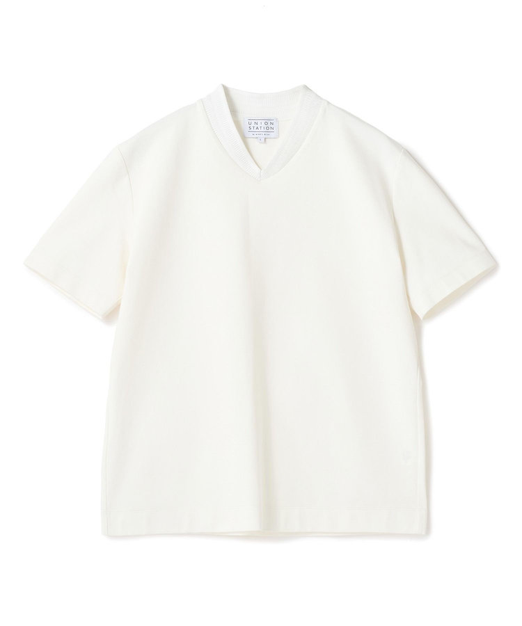 VネックテイラーTシャツ〈ストレッチ・マシンウォッシャブル・防臭・接触冷感〉	
