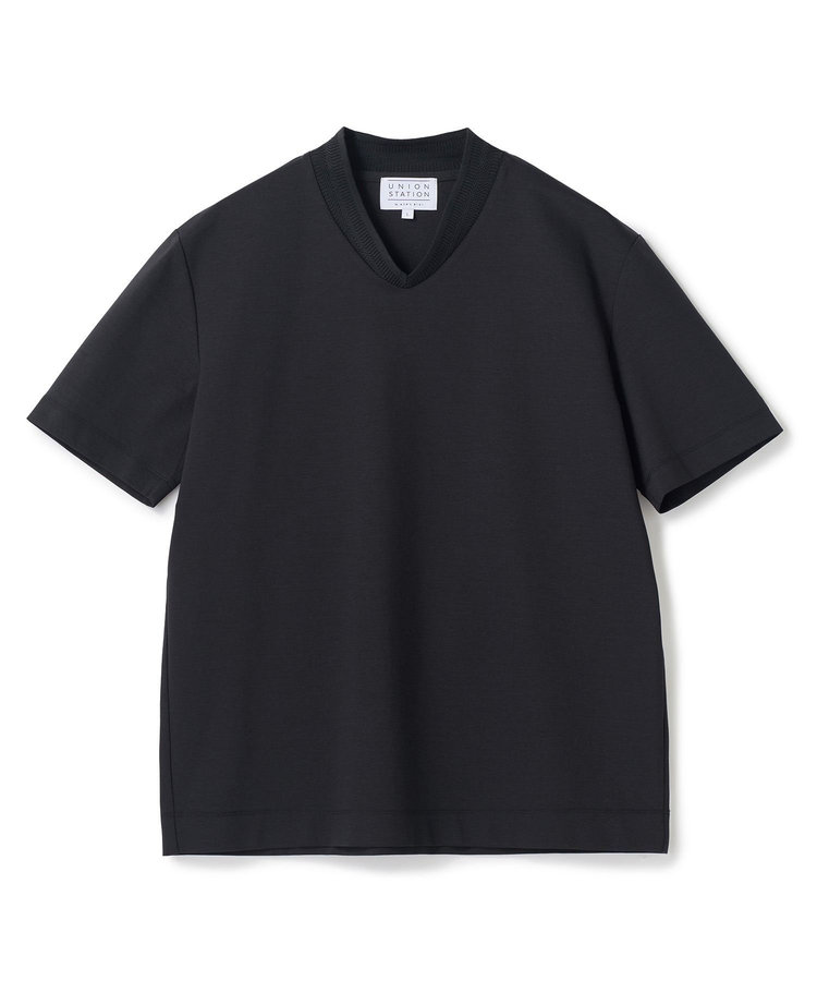 VネックテイラーTシャツ〈ストレッチ・マシンウォッシャブル・防臭・接触冷感〉	