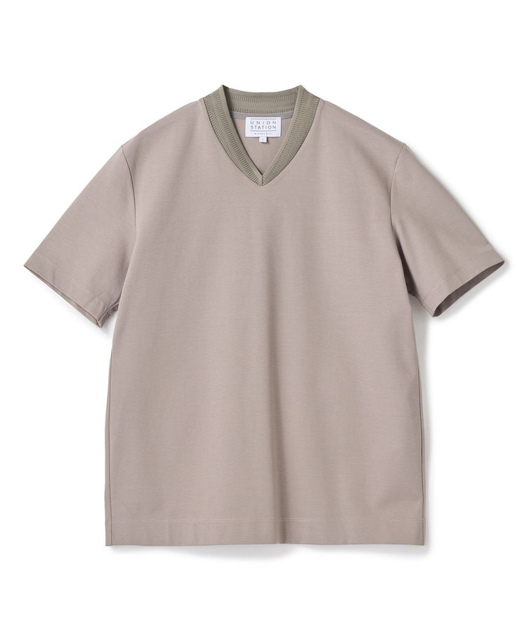 VネックテイラーTシャツ〈ストレッチ・マシンウォッシャブル・防臭・接触冷感〉	