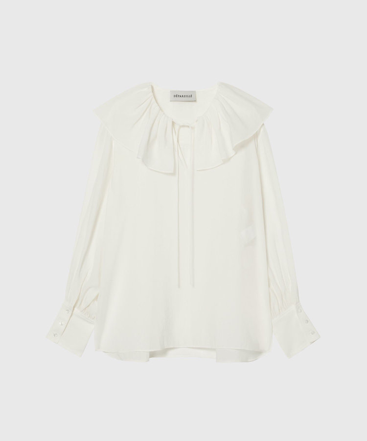 SILKY RUFFLE BLOUSE / シルキーラッフルブラウス