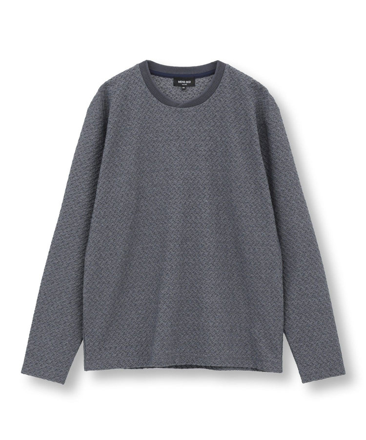 シャーリングジャカードロングスリーブTシャツ
