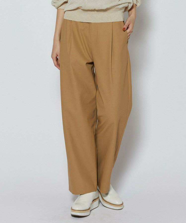 コンパクトオーガニックツイルテーパードパンツ
