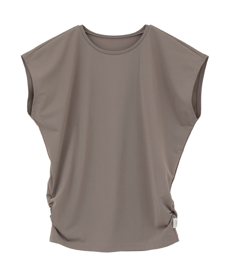【定番】Ecocoフレンチスリーブトップス/エコ・UVカット・吸汗速乾・ハイストレッチ・ホットヨガ対応・ラッシュガード