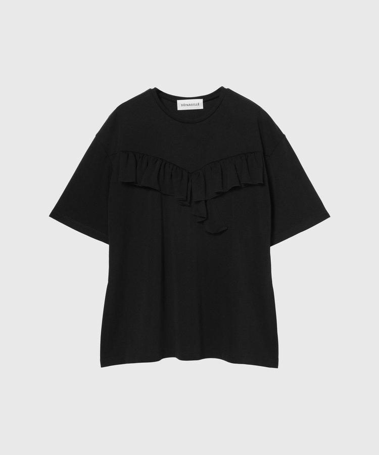 TRIACETATE JERSEY RUFFLE TOPS / トリアセテートジャージーラッフルトップス