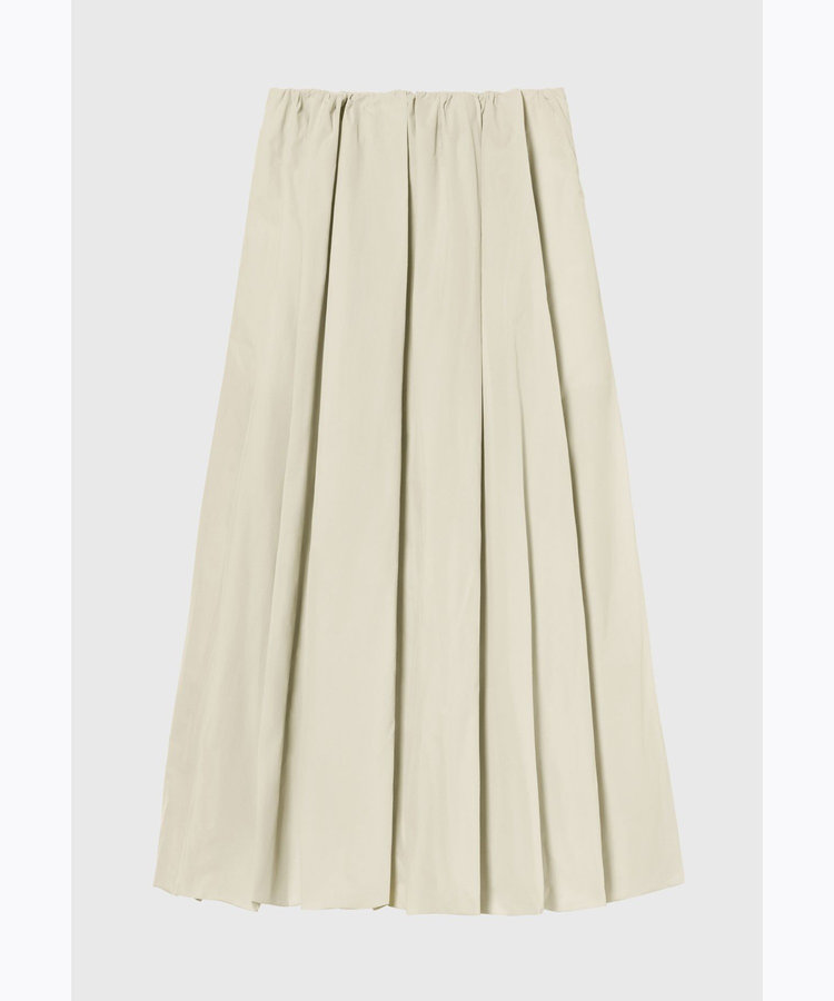 POLYESTER TAFFETA TUCK SKIRT / ポリエステルタフタタックスカート